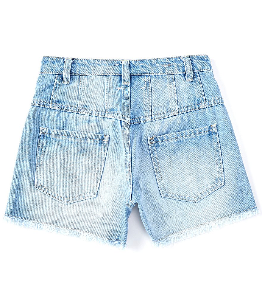 Habitual Big Girls 7-16 High-Waist Button-Front Shorts