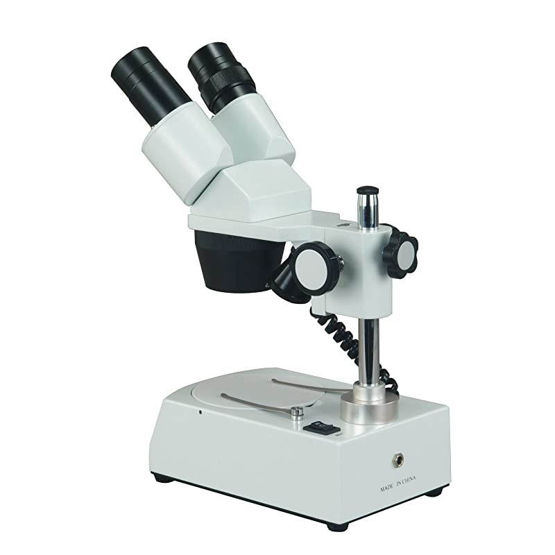 20X-40X Dual LED 3D Stereo Microscope with Multi-Power (Batteries and AC Adapter) and All Metal Frame + Premium Quality Optics