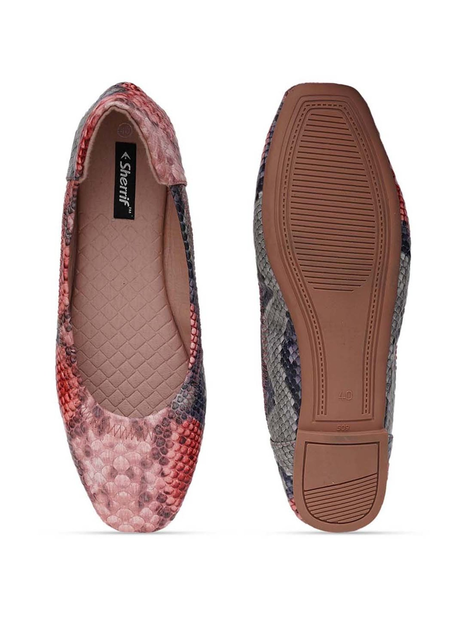 Sherrif Women's Nude Flat Ballets