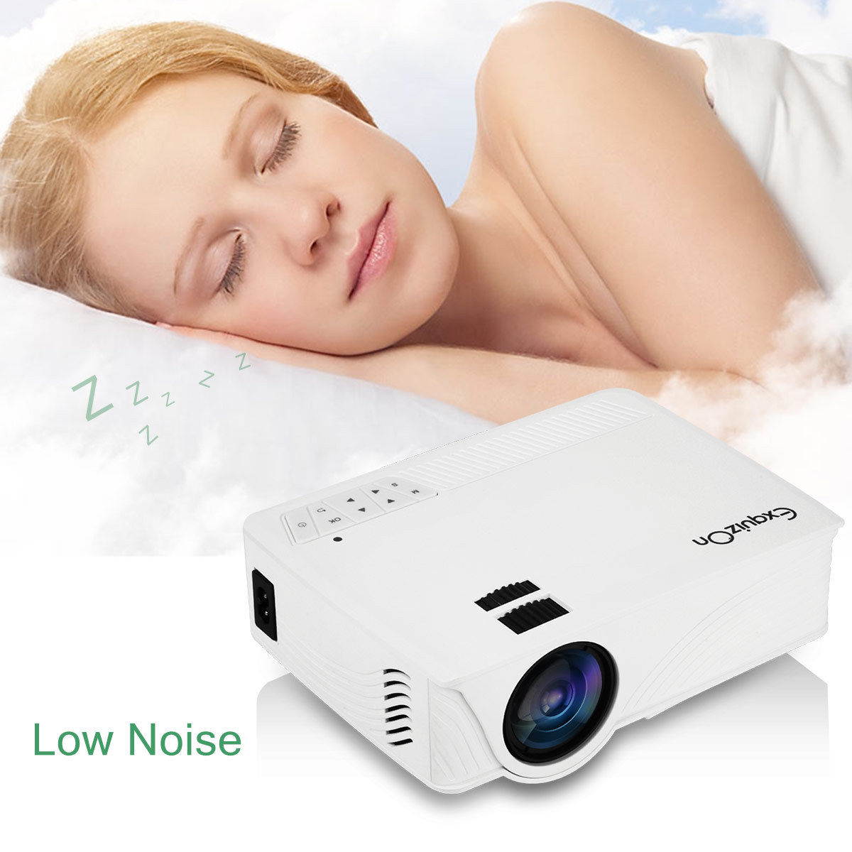 7000 Lumens Mini LED LCD Projector 3D HD 1080P Home Theater Movie USB VGA HDMI