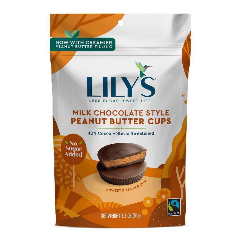 Lily's Milk Chocolate Peanut Butter Cups - 3.2oz