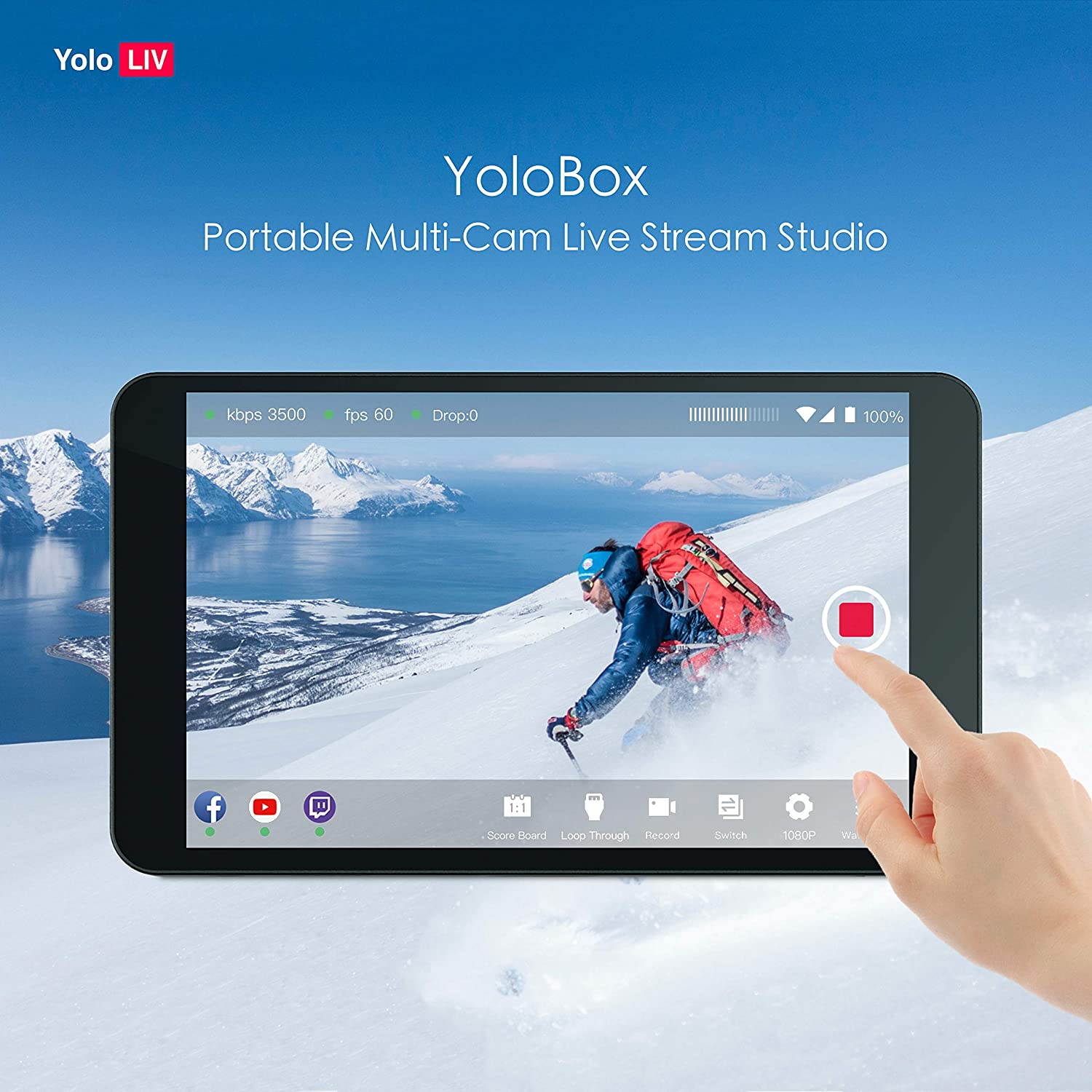 Yololiv YoloBox Portable Multi-Camera Live Streaming Device #664918139056