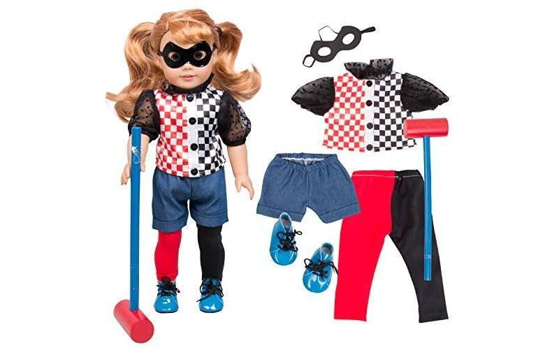 Dress Along Dolly Marvel Comics Harley Quinn Outfit for American Girl Doll