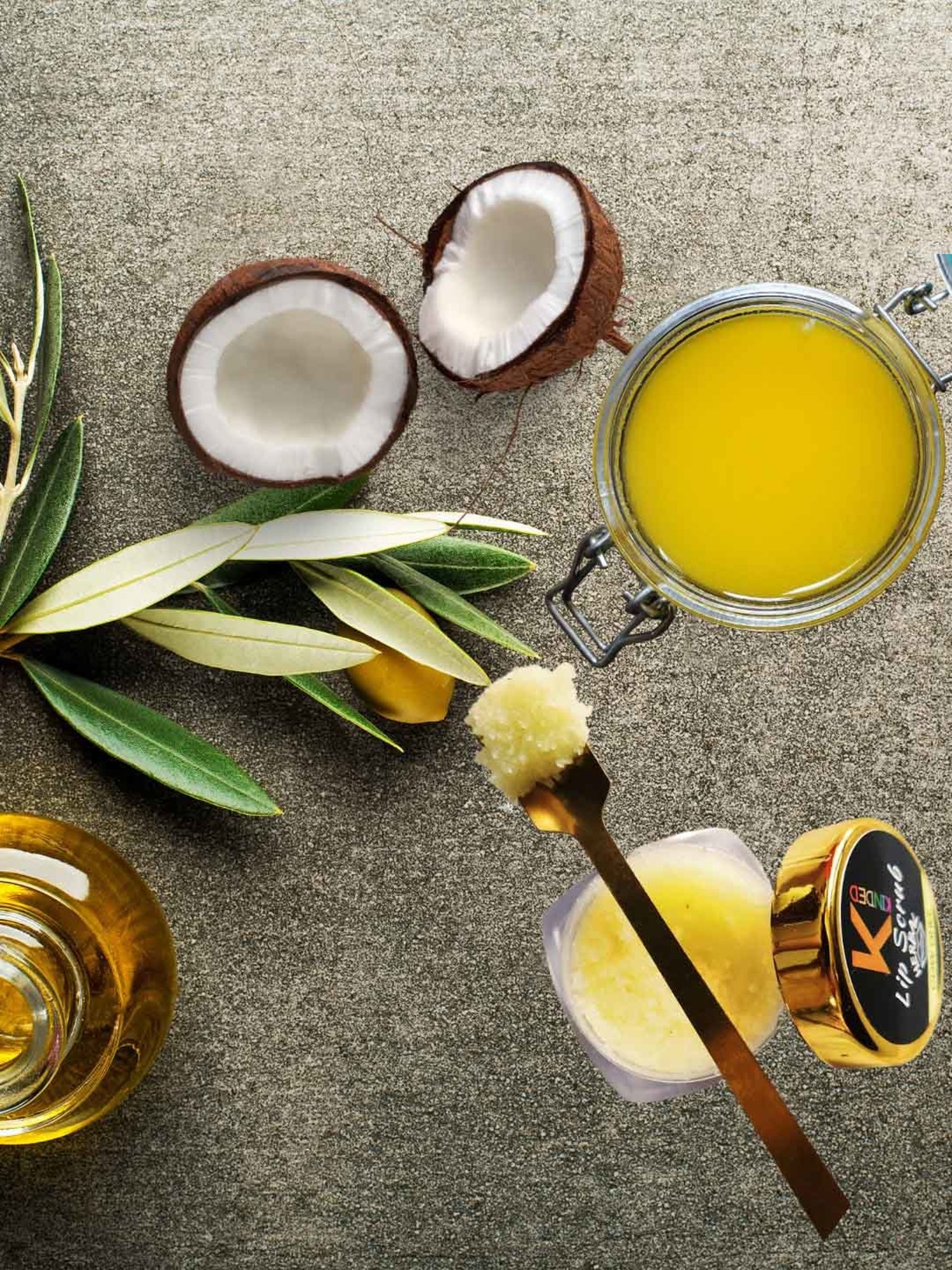 KINDED Herbal Strawberry & Cow Ghee Lip Scrub Combo