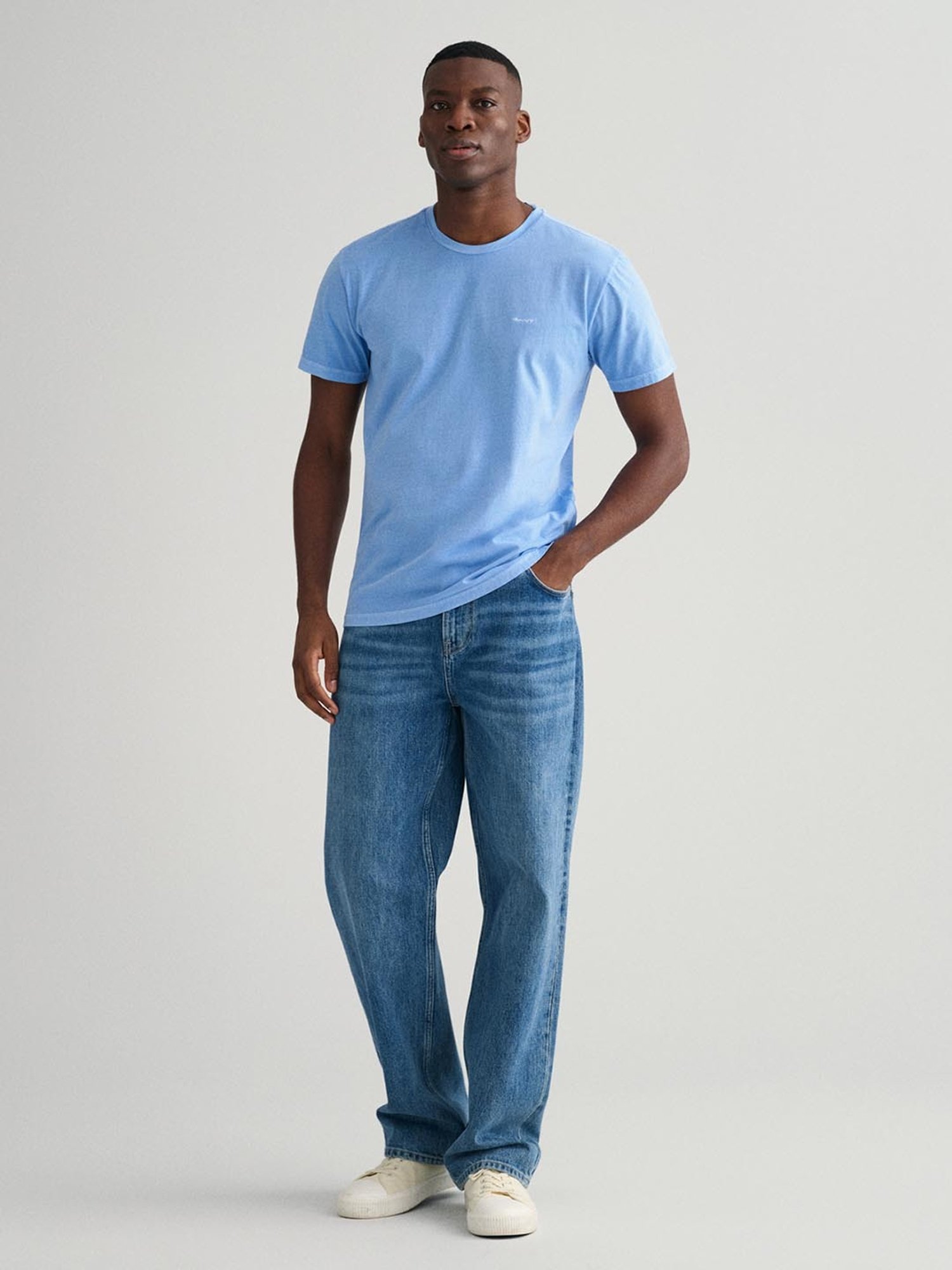GANT Blue Cotton Modern Fit T-Shirt