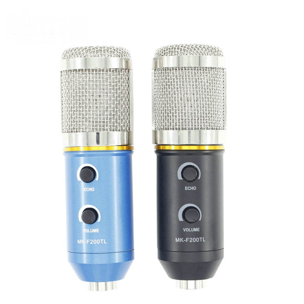 MK-F200FL USB Condenser Microphone With Tripod For Computer Condenser Studio Video Recording Karaoke Mic
