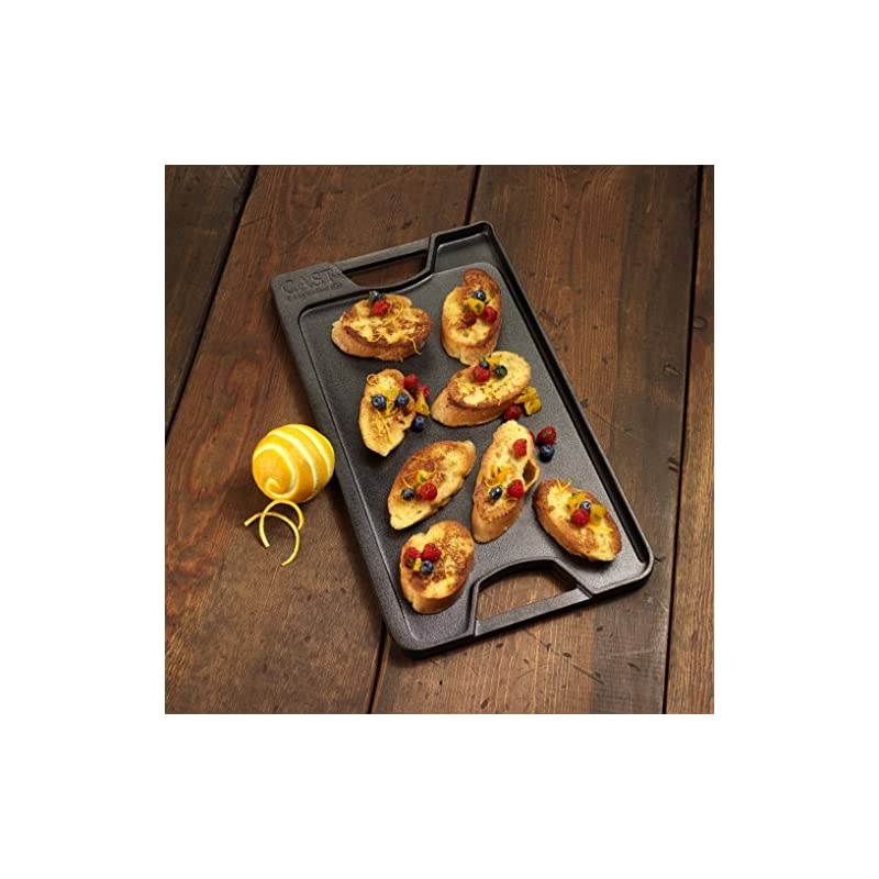 1873980 Pre-Seasoned Cast Iron Grill/Griddle Combo, Black