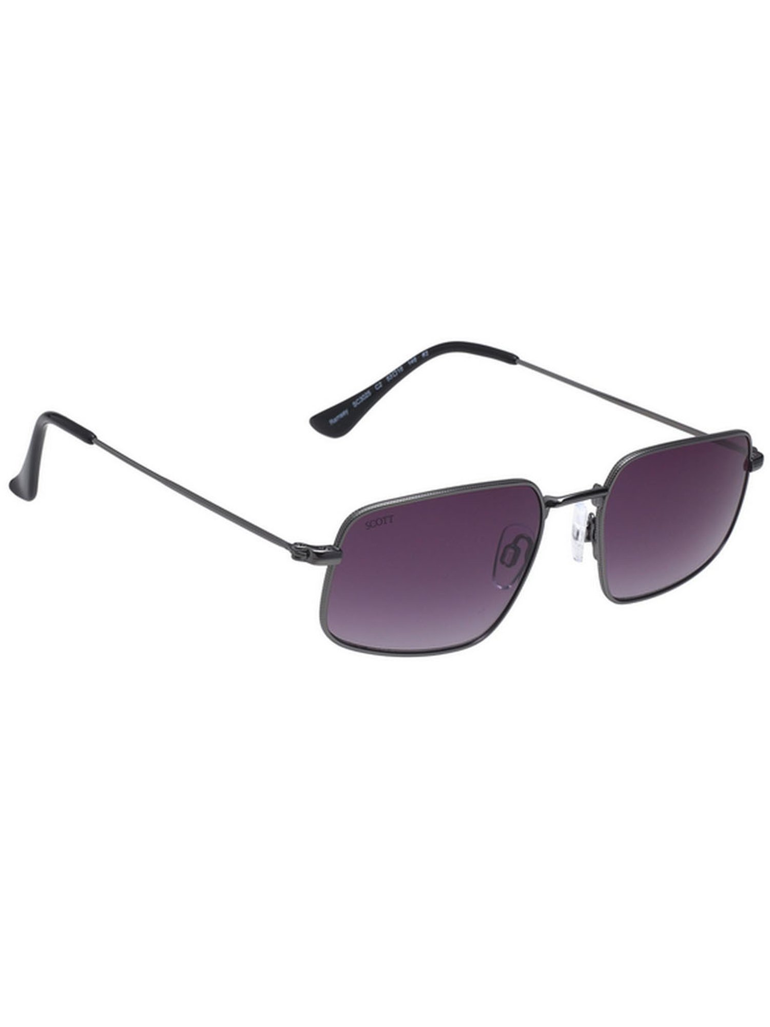 SCOTT Grey Rectangular UV Protection Unisex Sunglasses