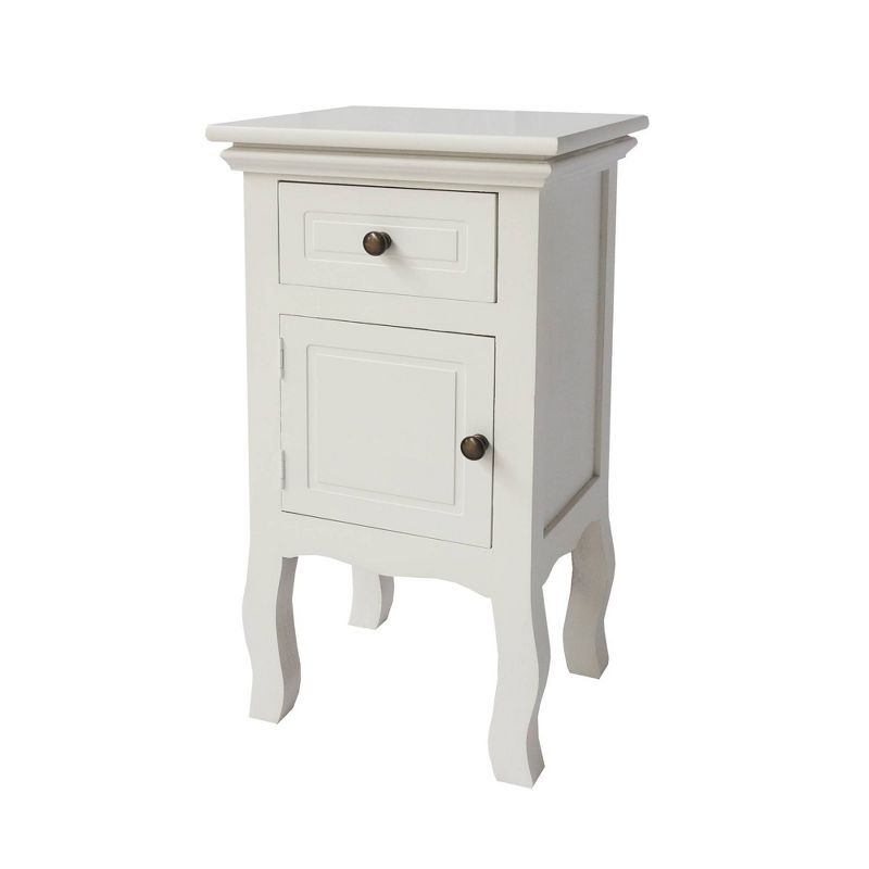 Kolczak Boho Handcrafted Mango Wood 2 Door Cabinet Light Gray - Christopher Knight Home