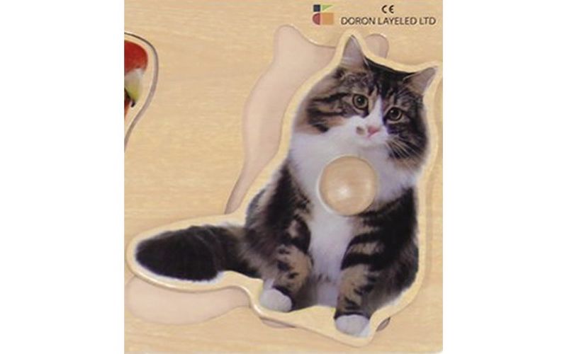 Kaplan Early Learning Large Knob Animal Puzzle Set - Set of 3