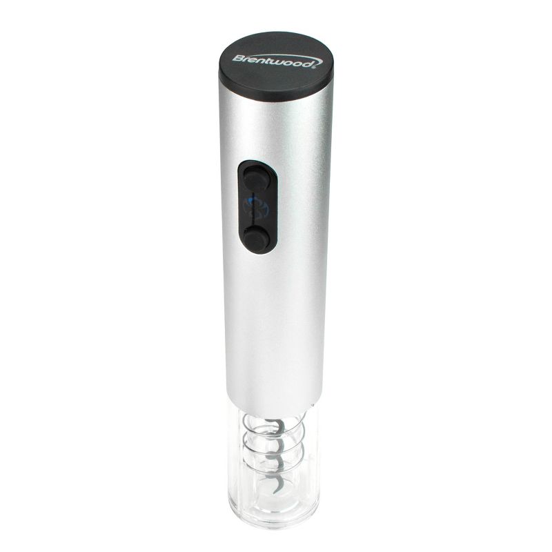 Brentwood Portable Electric Bottle Opener in Silver