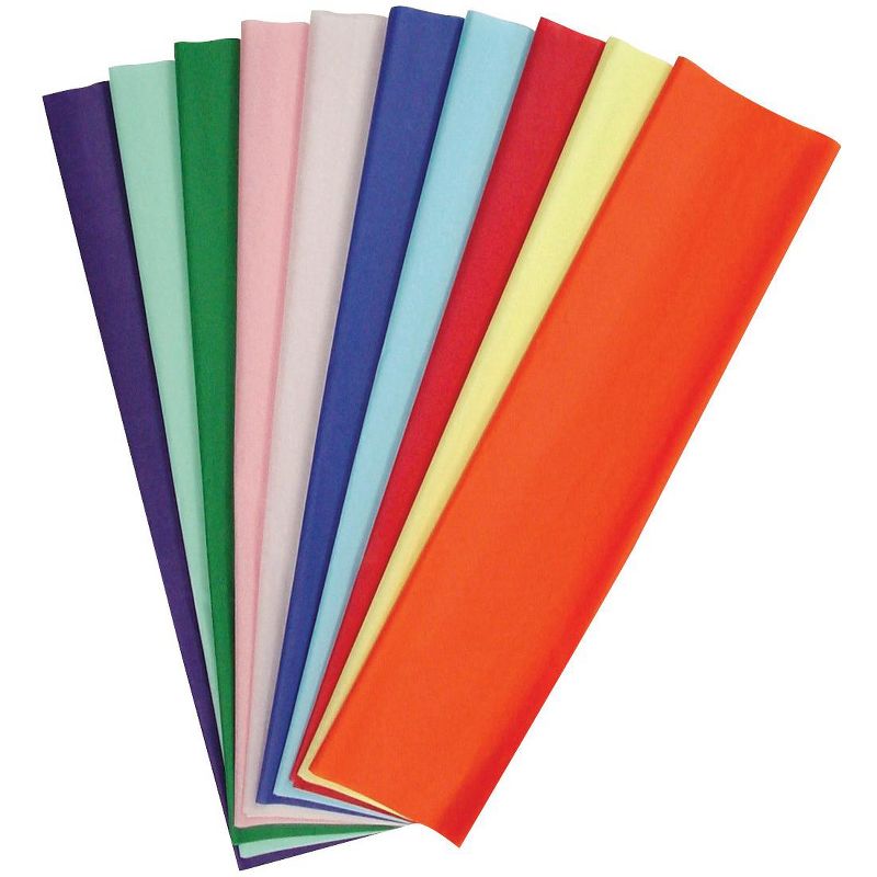 Kolorfast Non-Bleeding Craft Tissue Paper, 20 x 30 Inches, Assorted Colors, pk of 50