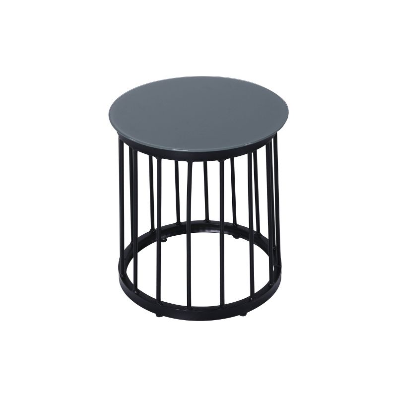 3pc Steel Patio Bistro Set Brown/Tan - Nuu Garden