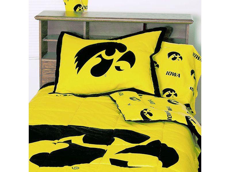 NCAA Collegiate Full Bed Comforter Set - Iowa Hawkeyes..