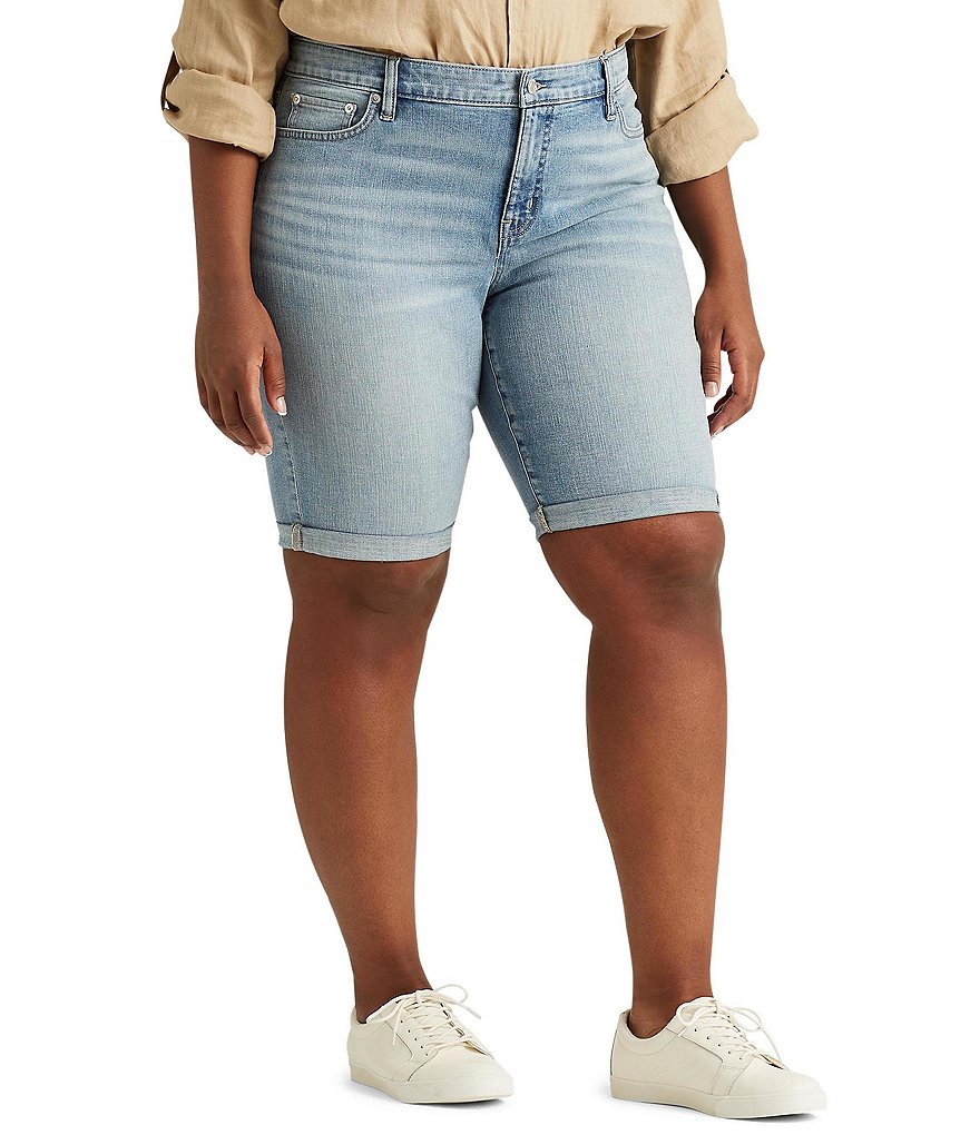 Vince Camuto Plus Size Tencel Drawstring Shorts
