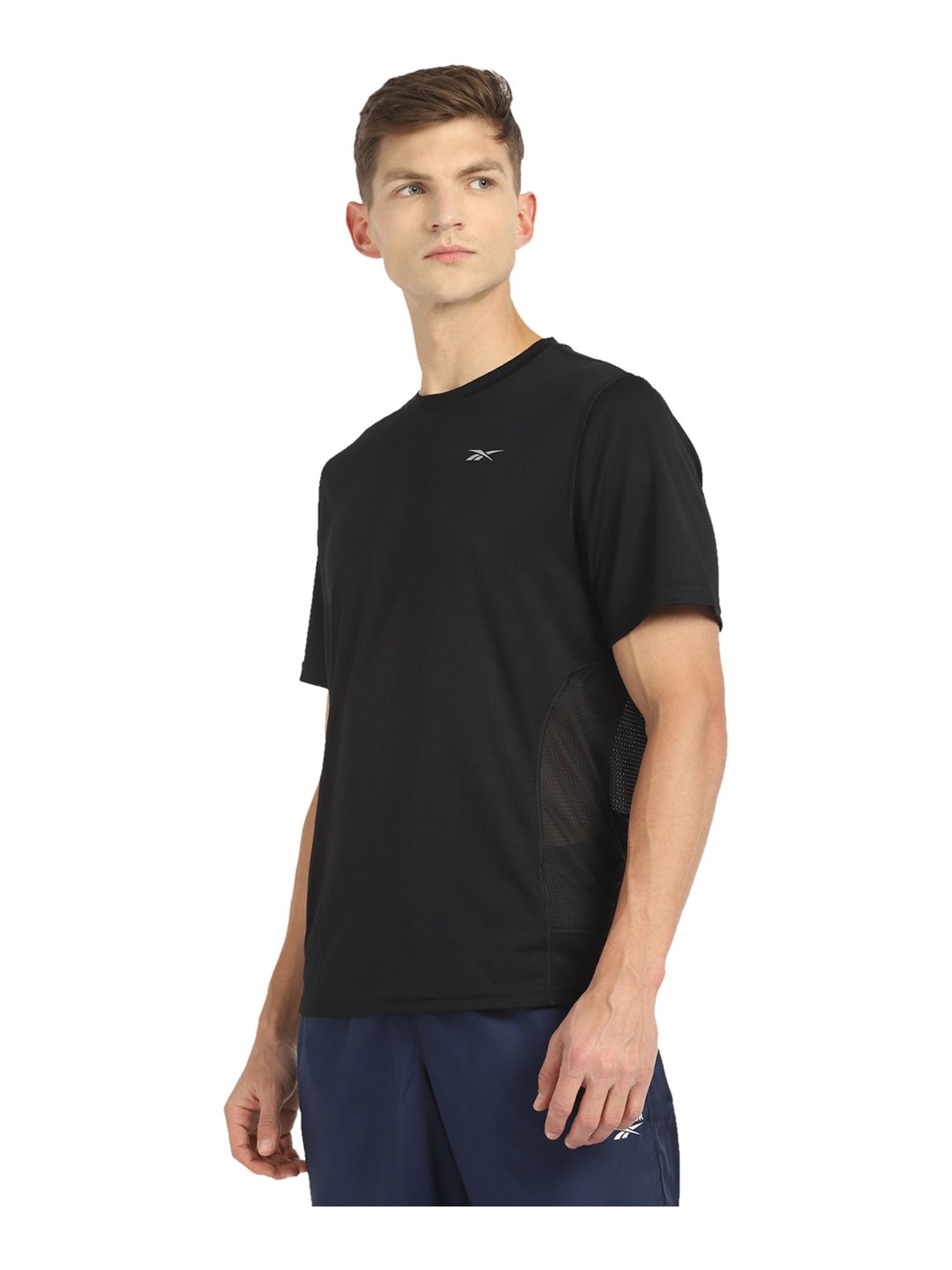 Reebok Black Round Neck T-Shirt