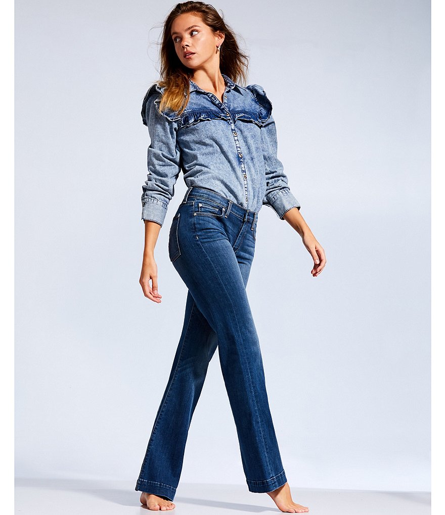 Every Straight Leg Ankle Crop Front Zipper Jeans