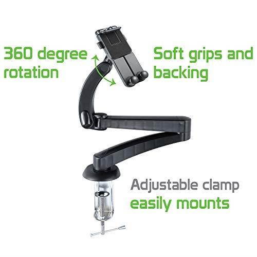 Cellet Tabletop Stand, Desktop, Kitchen Counter, Tablet Holder Mount for Apple iPad,iPad Air, iPad Pro, Mini 4/3/2/1/ Samsung Galaxy Tab S4 S3 S2 A E 8.0, LG Pad F2 8.0, Amazon Kindle Fire HD 10,8