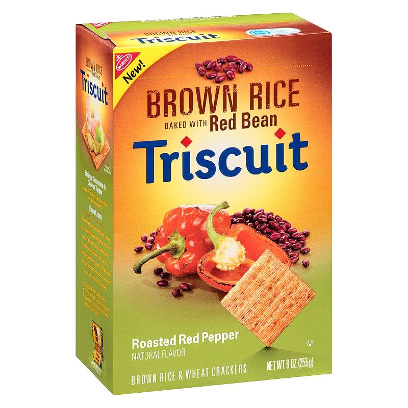Triscuit Roasted Red Pepper & Red Bean Brown Rice Crackers - 9oz