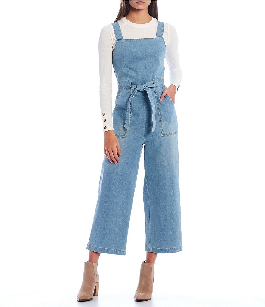 Coco + Jaimeson Strapless Elastic-Waist Laser-Cut Embroidered Knit Jumpsuit