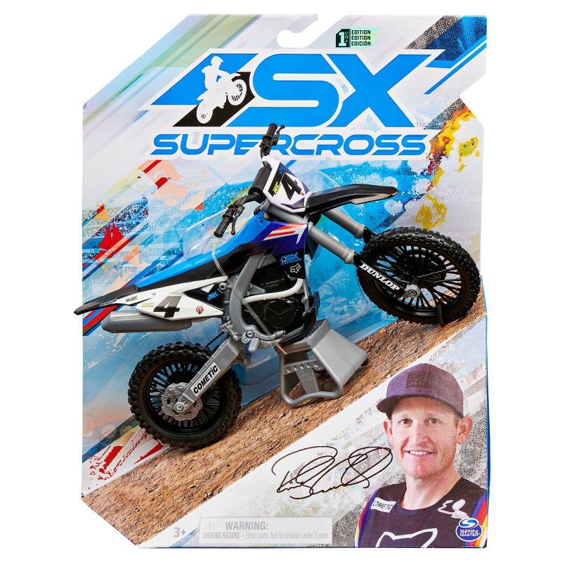 Supercross - 1:10 Scale Die Cast Collector Motorcycle - Ricky Carmichael