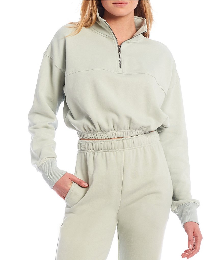 NIA Knit Cinched Quarter-Zip Long Sleeve Coordinating Pullover