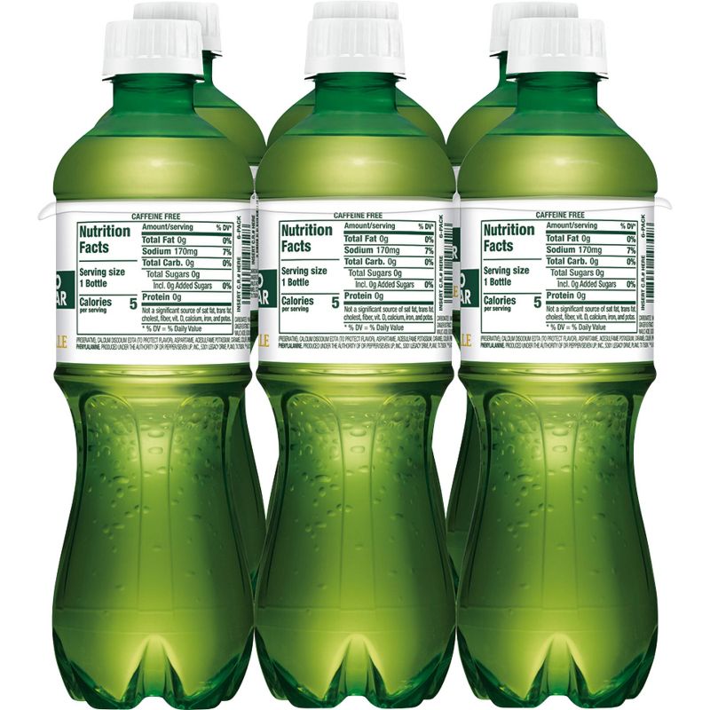 Canada Dry Zero Sugar Ginger Ale Soda, .5 L bottles, 6 pack