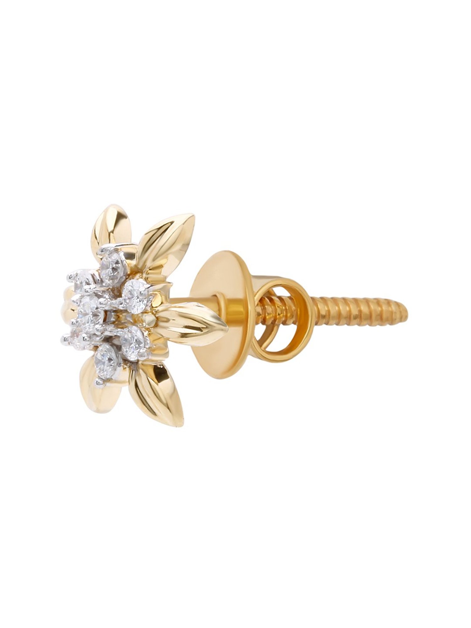 Waman Hari Pethe Jewellers 18k Gold & Diamond Earrings for Women