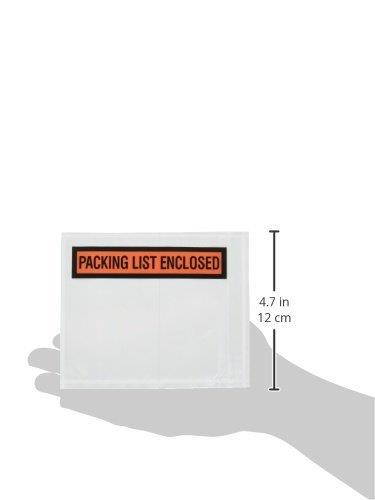 Sales4Less Packing List Envelopes 4.5"x5.5" Pouches Invoice Enclosed Adhesive Bags Pack of 1000