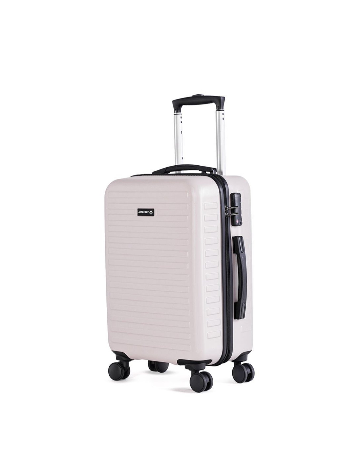 Assembly Ivory Textured Cabin Trolley Bag - 20 inch