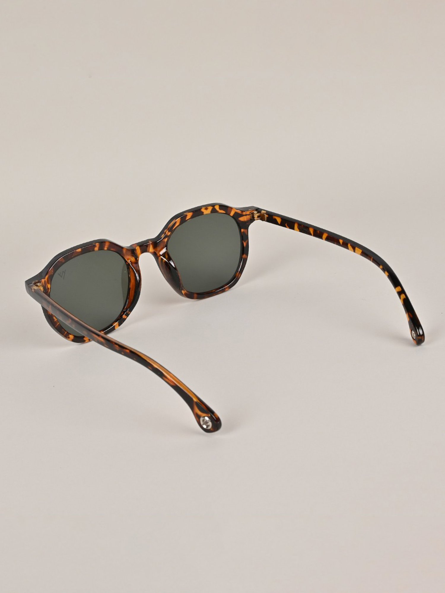 Voyage Green Round UV Protection Unisex Sunglasses