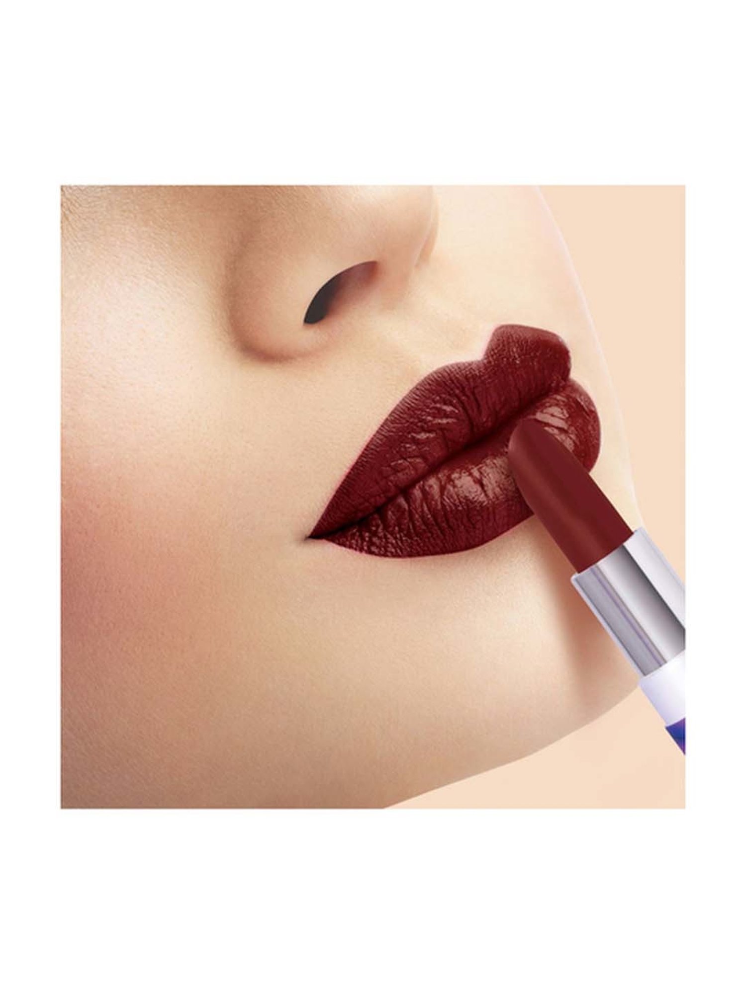 MyGlamm Pose Hd Lipstick Burgundy - 4 gm