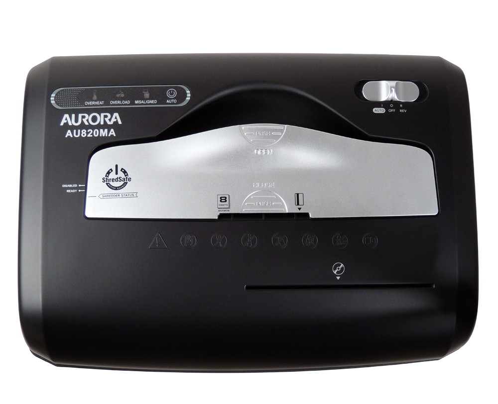Aurora High Security AU820MA 8-Sheet Professional MicroCut Paper/ Credit Card/ CD Shredder