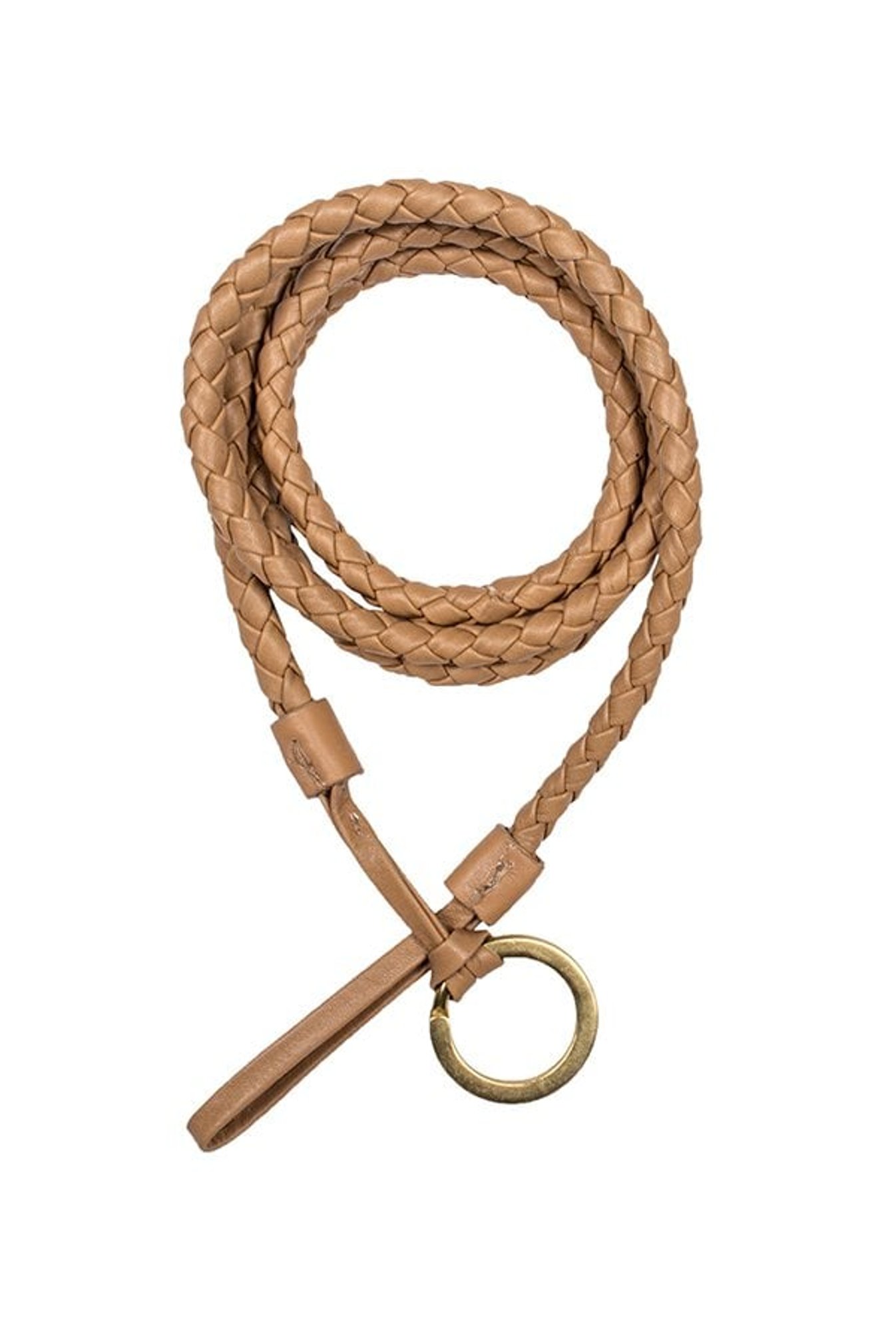 Hidesign Pondicherry Paris Rope Tan Leather Keyring