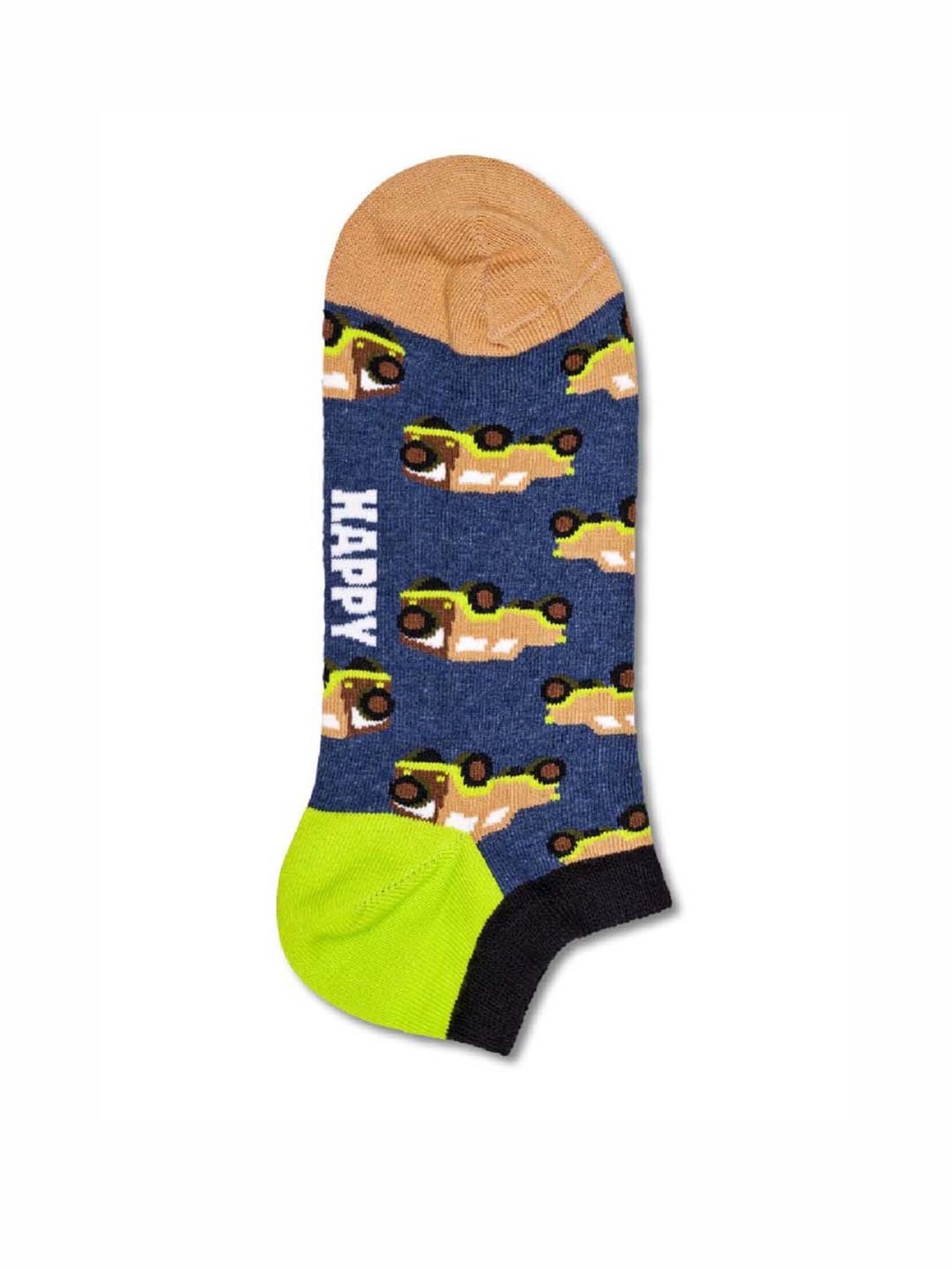 Happy Socks SUV Low Blue Cotton Printed Socks (36-40)