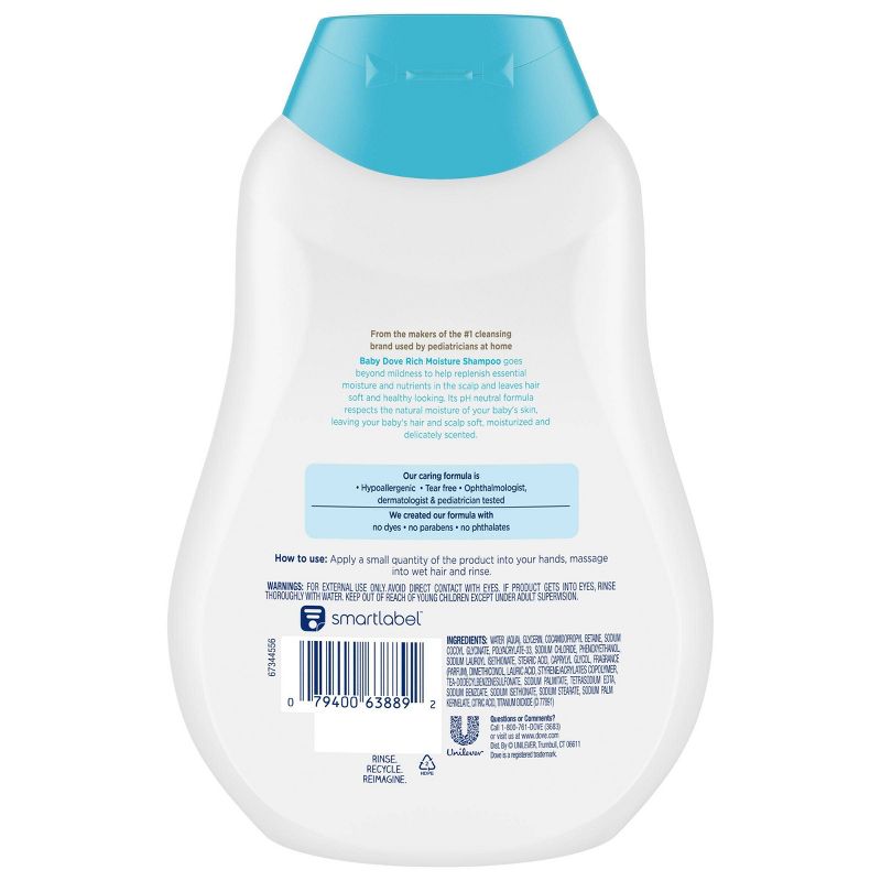 Baby Dove Rich Moisture Hair & Scalp Moisturizing Shampoo - 13oz