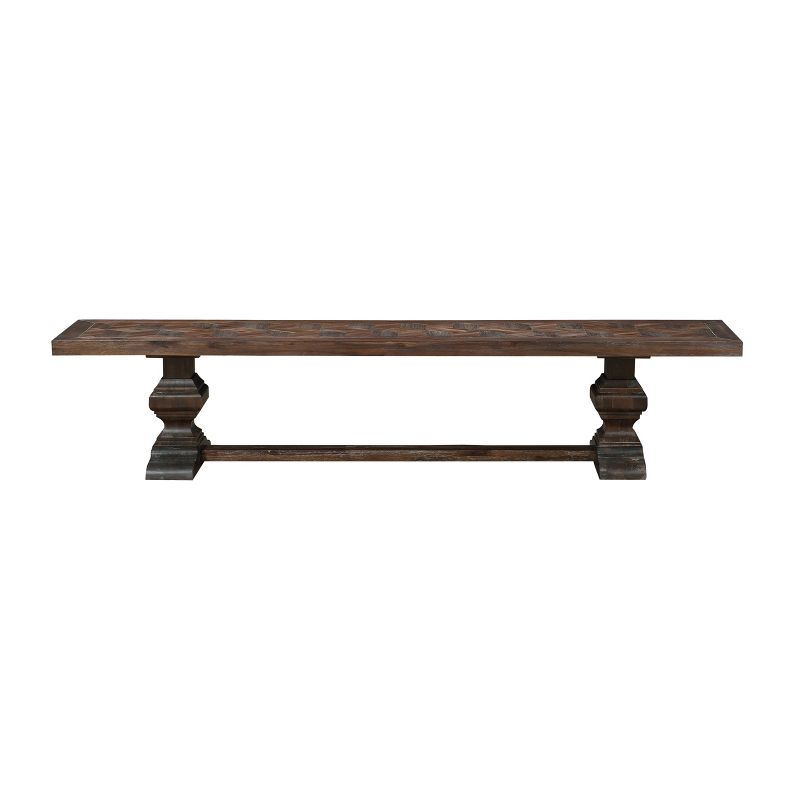 Marquette Classic Dining Bench Brown - Treasure Trove Accents