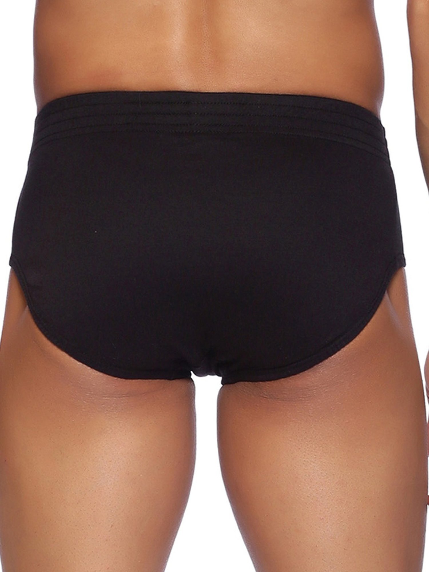 Omtex Men's Sports Cricket Special Brief Pack of 2 (Black & Navy) Size - XL