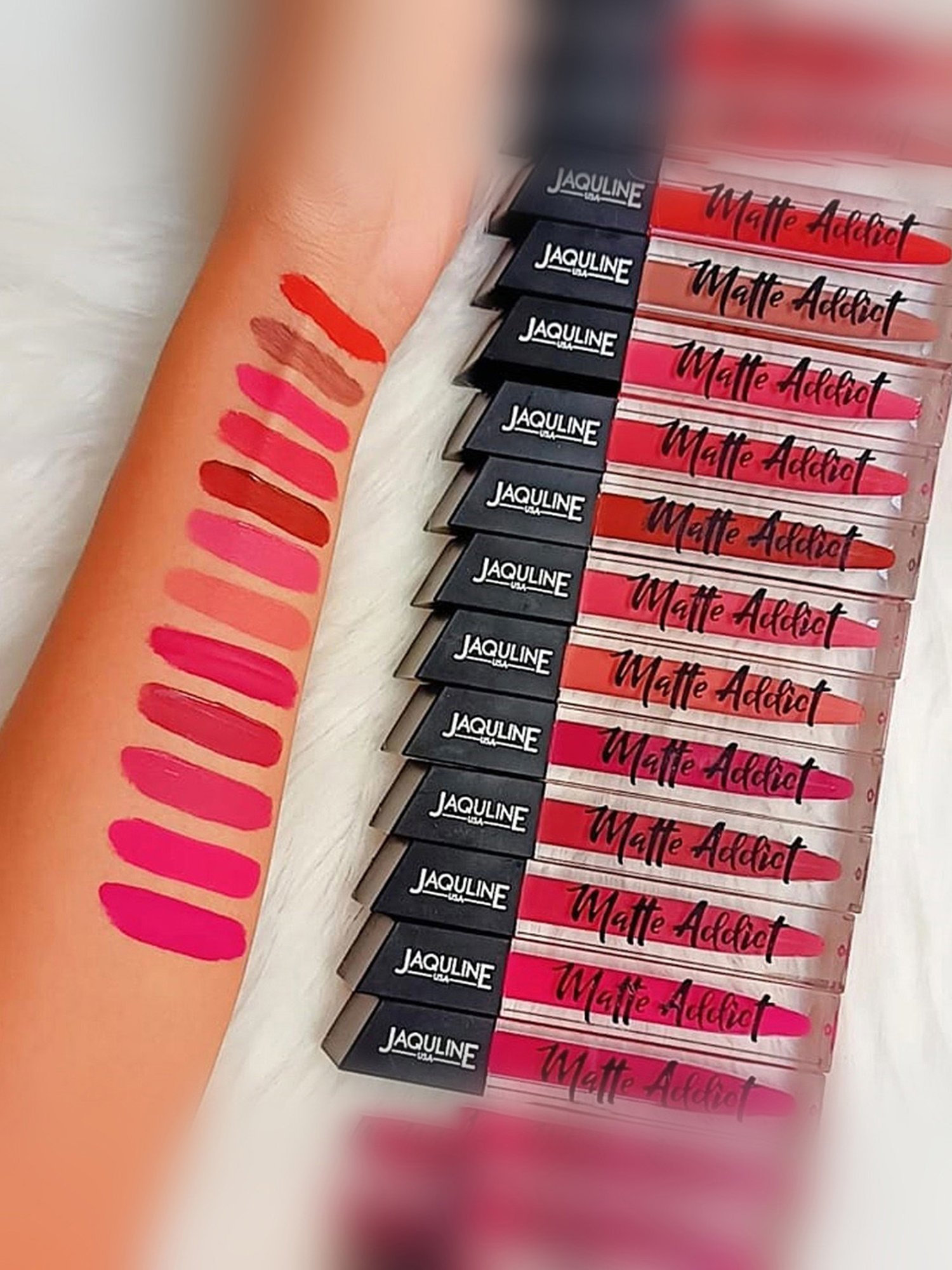 Jaquline USA Matte Addict Liquid Lipstick Babe Alert - 4 ml