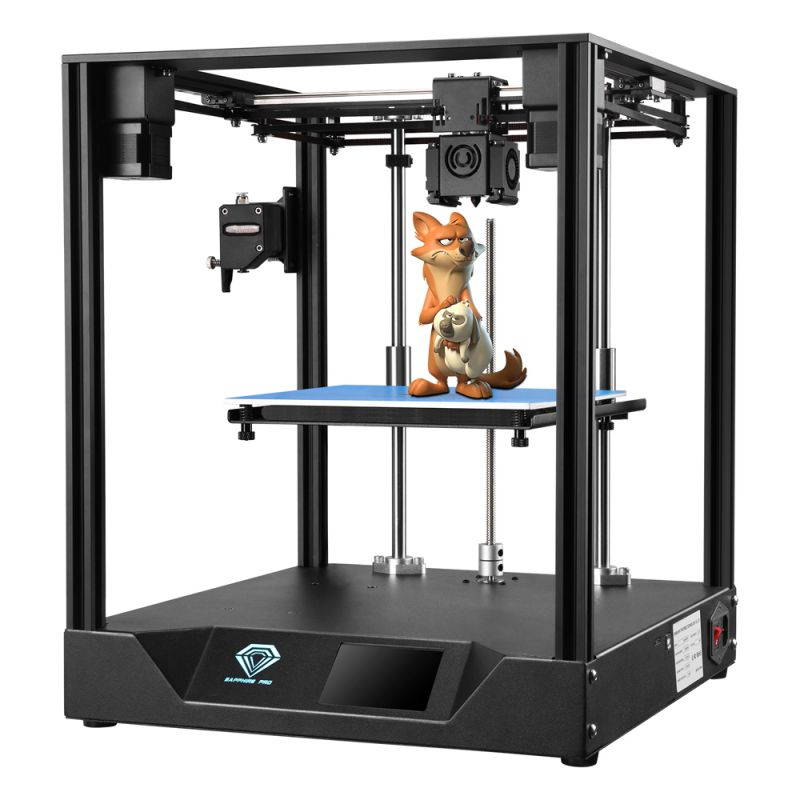 Twotrees 3D Printer FDM CORE XY Sapphire Pro V1 Printer BMG Extruder and Suspended Filament Rack Corexy Guide With MKS Robin Nano 3.5 Inch Touch Screen TMC2208 8.66"(L)X8.66"(W)X8.66"(H) Printing Size