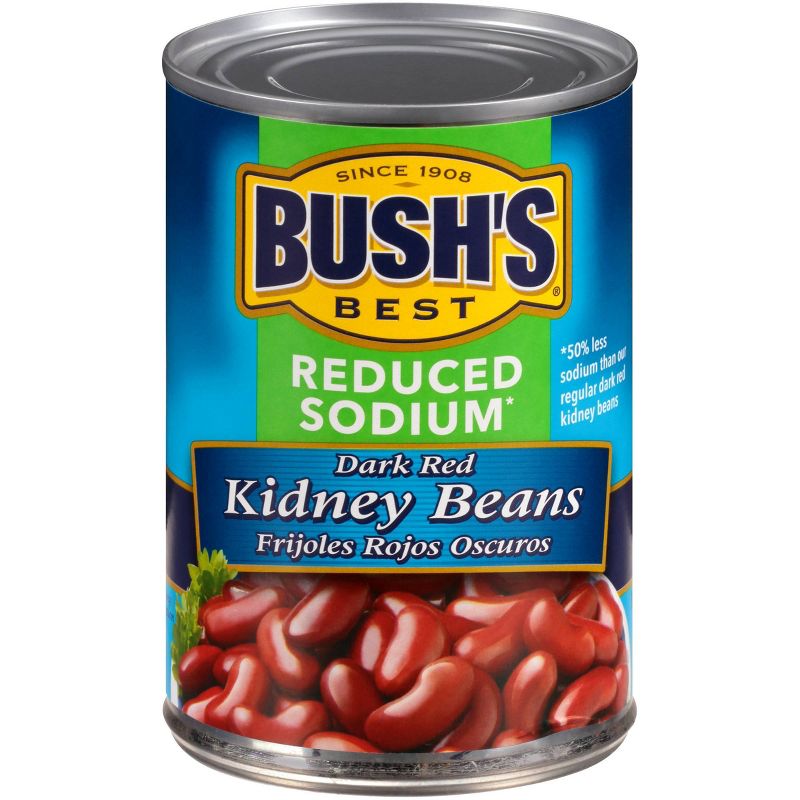 Bush's Reduced Sodium Dark Red Kidney Beans - 16oz