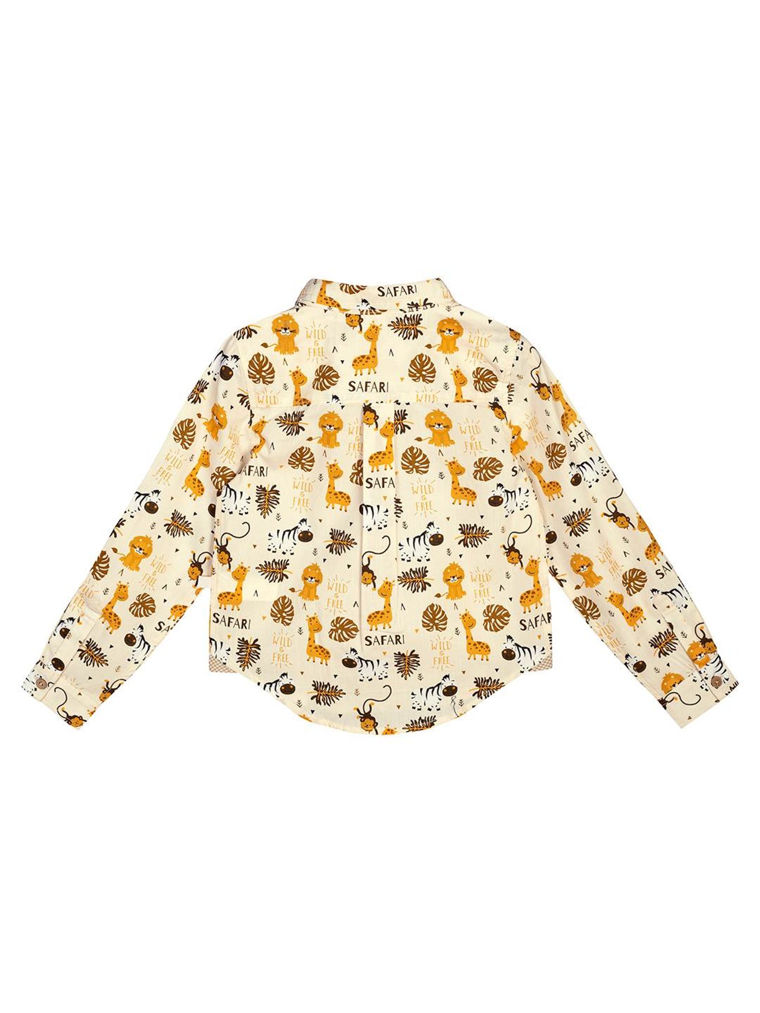 Budding Bees Kids Yellow Printed Shirt