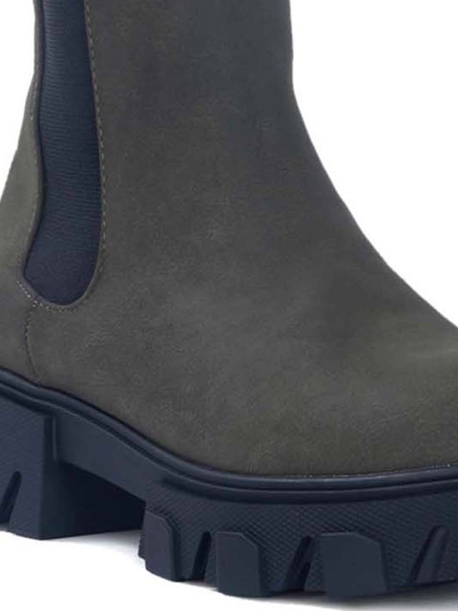 London Rag Women's Olive Green Casual Booties