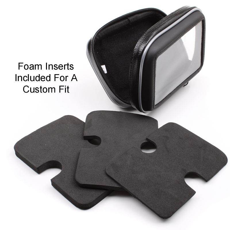 Weatherproof Bicycle Handlebar Display Mount for 4.3-inch &  3.5-inch Garmin Nuvi 30 / 255W / 1350LMT / 1390LMT and More GPS Navigation Systems - by USA Gear *Includes Microfiber Cleaning Cloths*