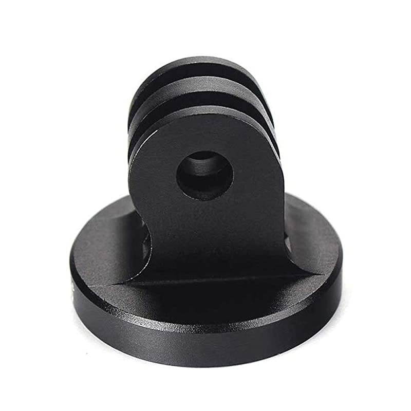 Alloy Metal GoPro Tripod/Monopod Mount with Thumbscrew for GoPro Hero 9, 8, 7, 6, 5, 4, 3+, 3, 2, 1 HD, AKASO Campark and Other Action Cameras (Black)