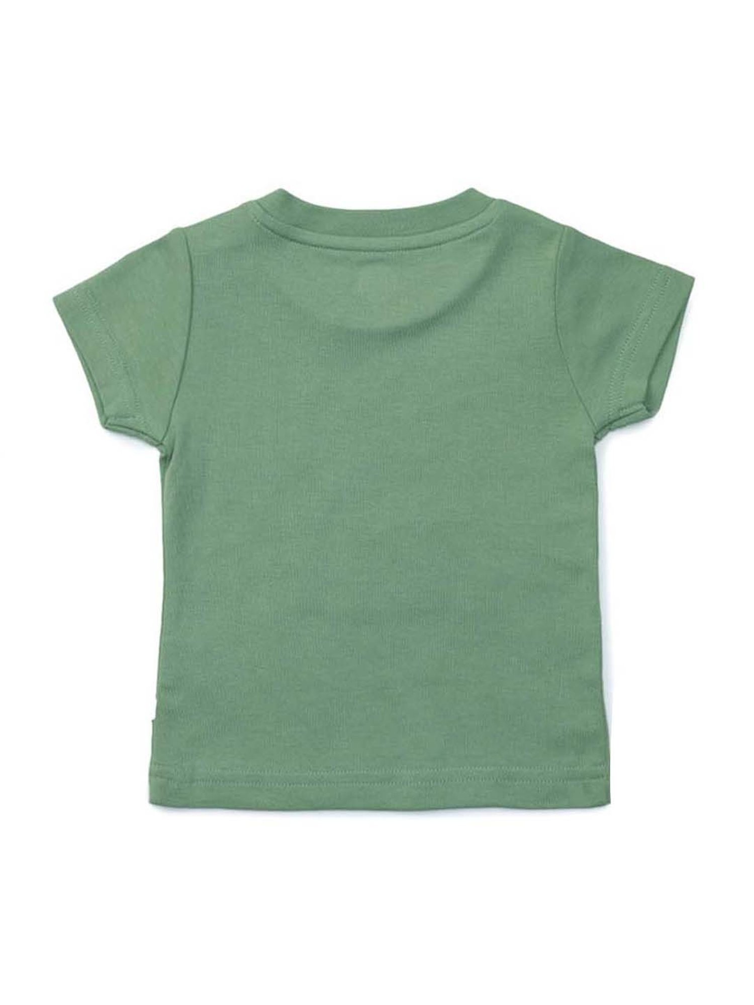 Pranava Kids Red & Green Printed T-Shirt (Pack of 2)