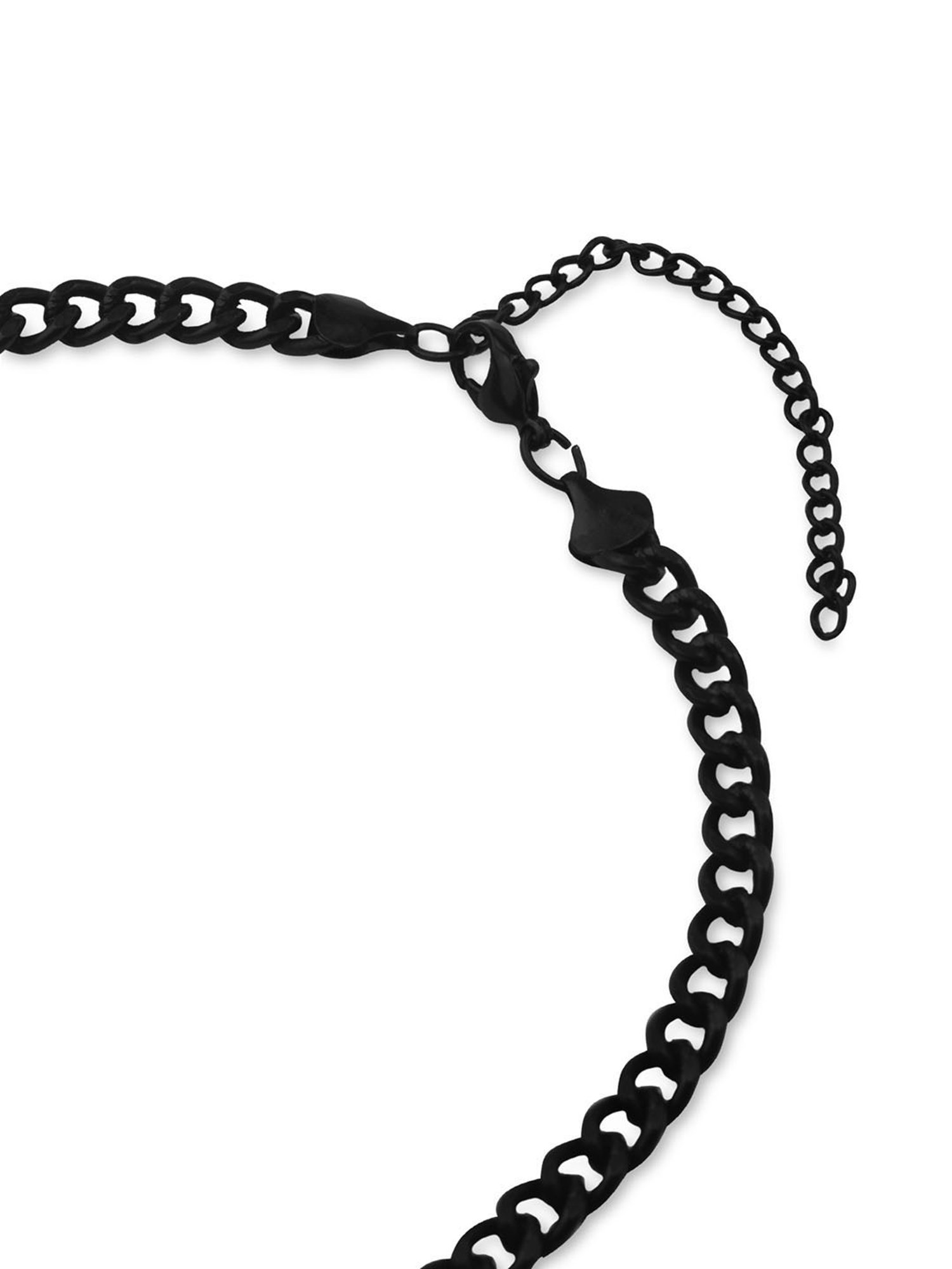 The Bro Code Black Linked Necklace for Men