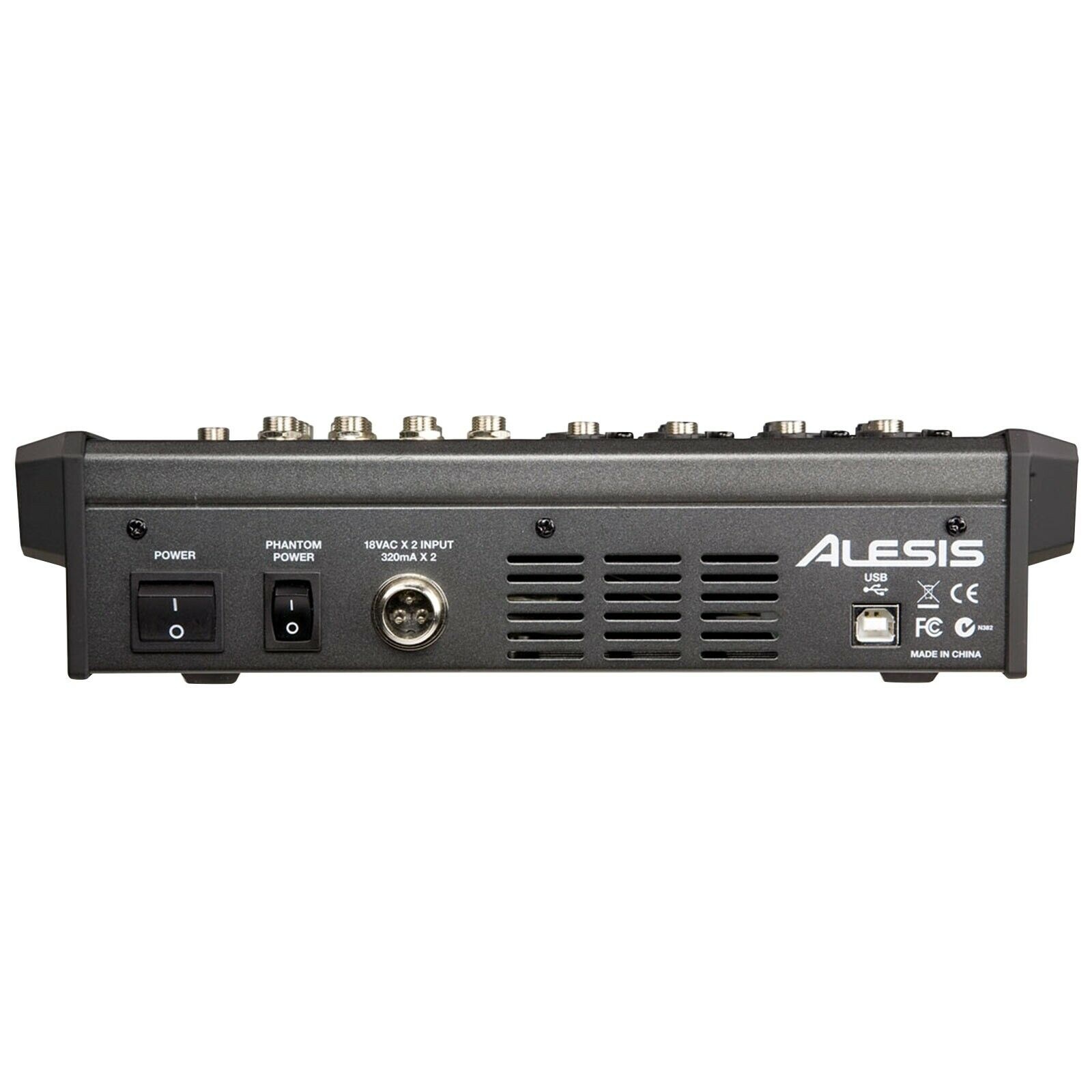 Alesis MultiMix 8 USB FX 8-Channel USB Desktop Podcast Mixer w Case & Cables