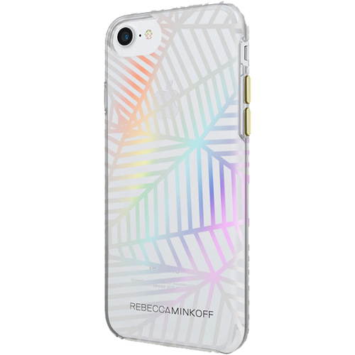 Rebecca Minkoff Sheer Case for Apple iPhone 8/7 - Geometric Wall Clear/Holographic Foil