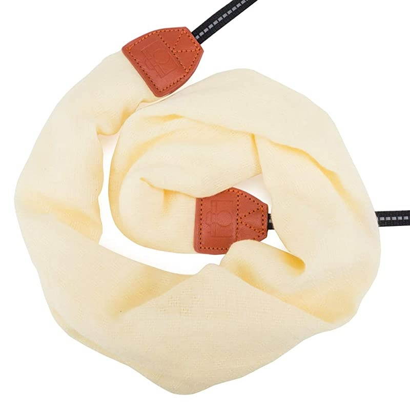 Soft Scarf Camera Neck Shoulder Strap Belt Compatible with All DSLRSLRDigital Camera DC Instant CameraPolaroid EtcYellow